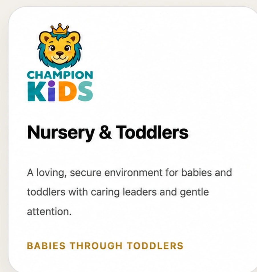 Champion Kids Nursery and Toddlers
