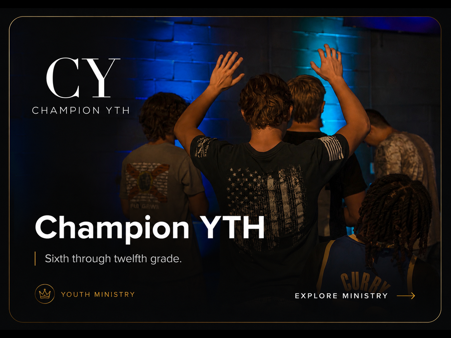 Champion YTH — Sixth through twelfth grade